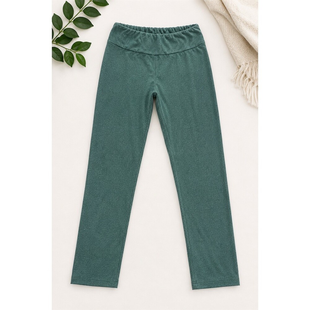 LuLaRoe Leggings Womens One Size Green Heathered Pull-On Stretch Full
